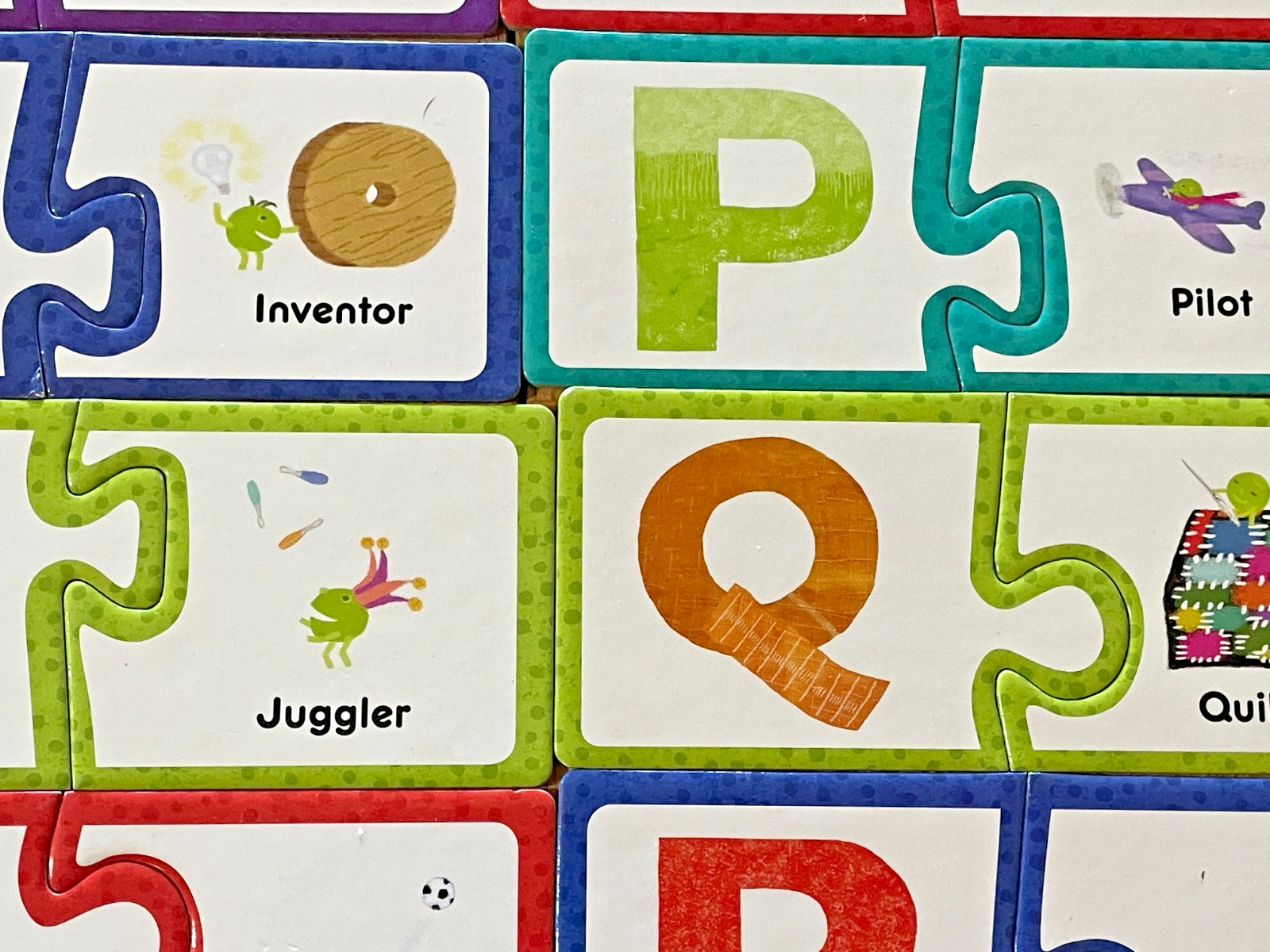 Scholastic LMNO Peas Matching Puzzle Pairs Alphabet Numbers 72 Pieces w/Book