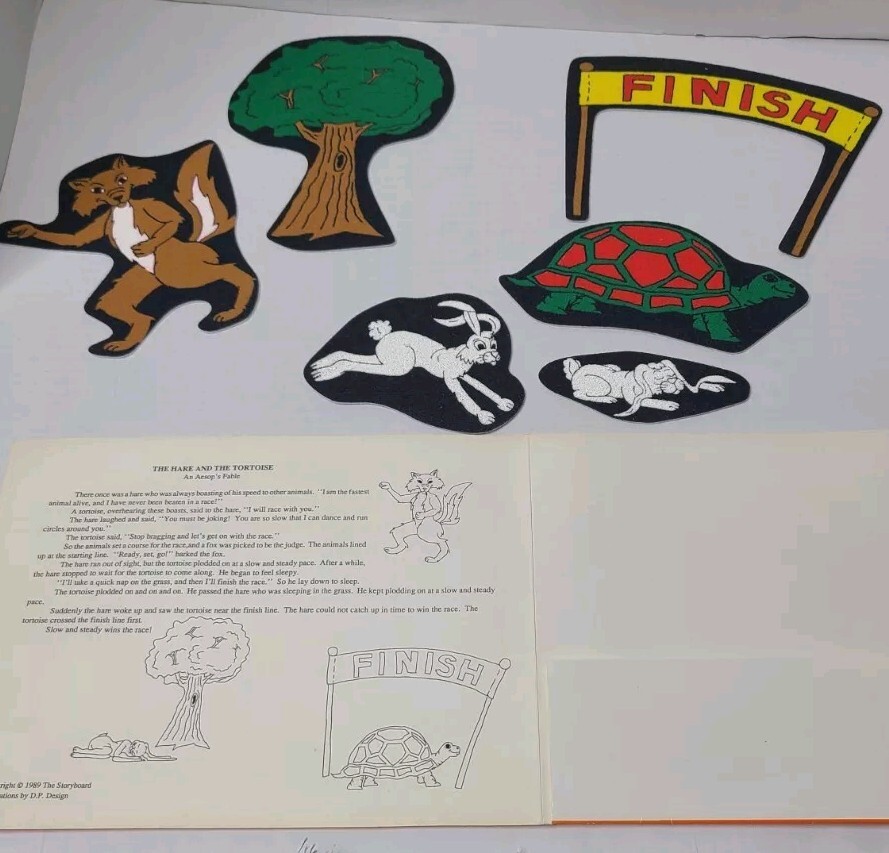 1989 The Storyboard stories & felt characters – Aesop’s Fables 5 stories