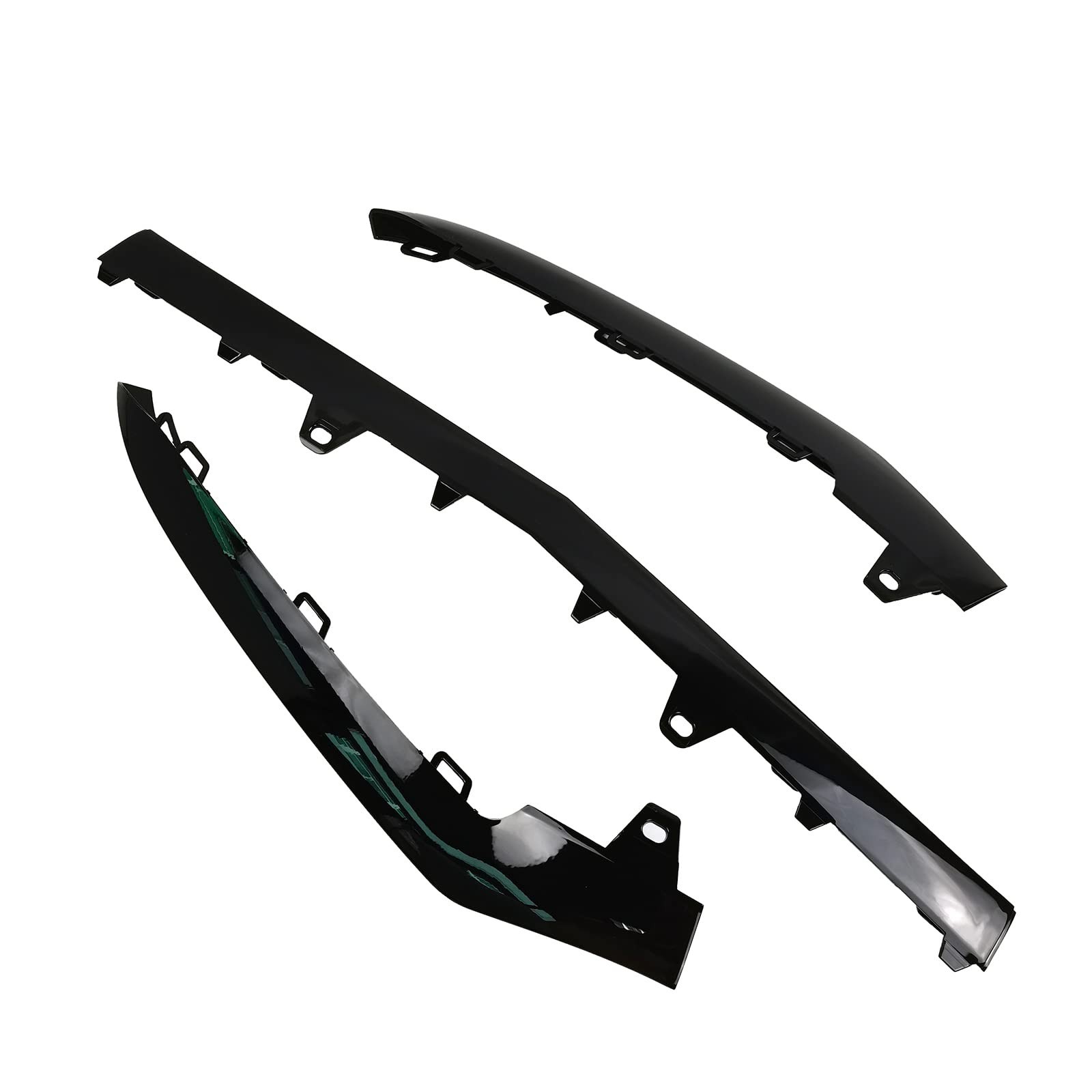 3 X Front Bumper Cover Lower Grille Trim Molding fit for 2014-2016 Mercedes E…