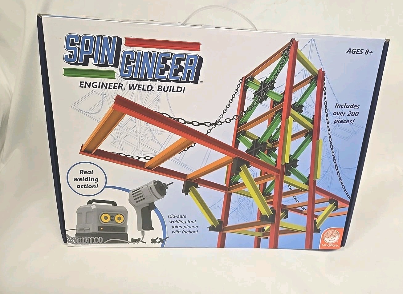 MindWare Spin-Gineer Engineer, Weld & 3D Architecture Building S.T.E.M. 8 yrs+