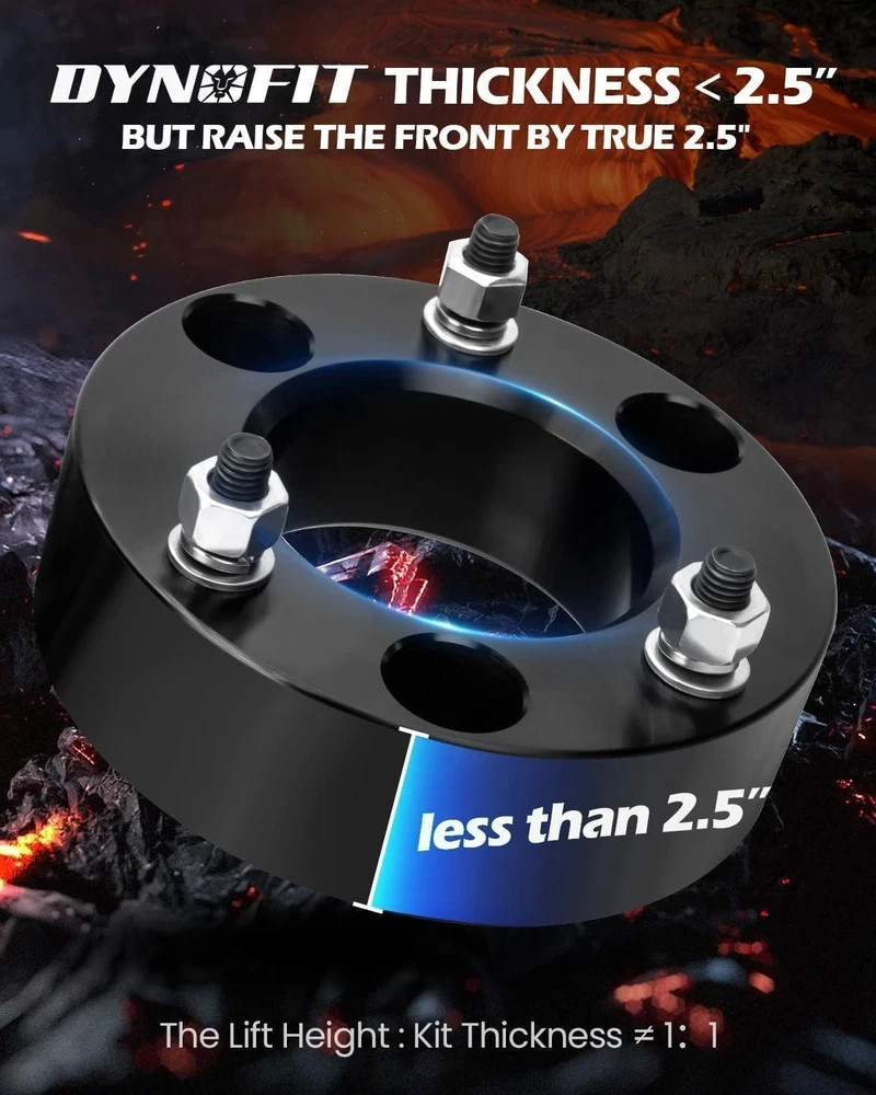 Dynofit 2.5″ Lift Leveling Kit for 2004-2026 Ford F150 4WD/2WD & 2003-2018