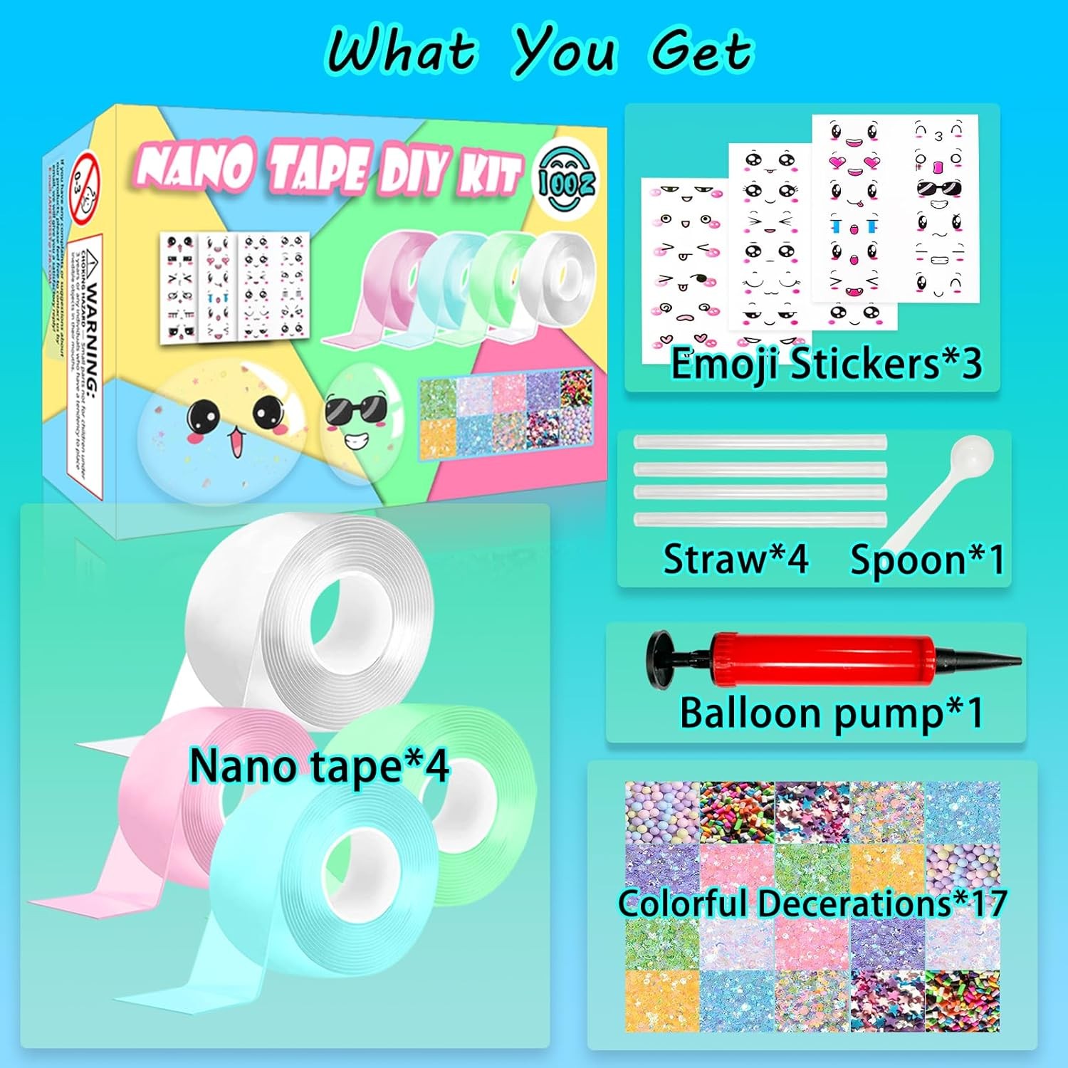 Nano Tape Bubble Kit, Double Sided Adhesive Bubbles, 4Pcs Nano…