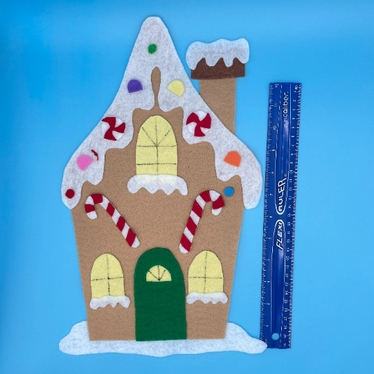 Gingerbread House Felt Board Pieces – Handcrafted Felt Pieces