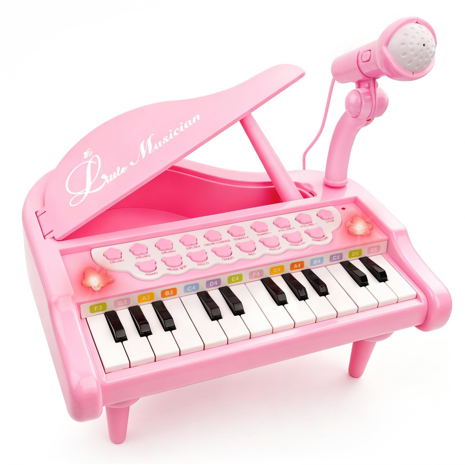 Pink Piano Toys for 1+Years Old Girls First Birthday Gifts Toddler Piano…