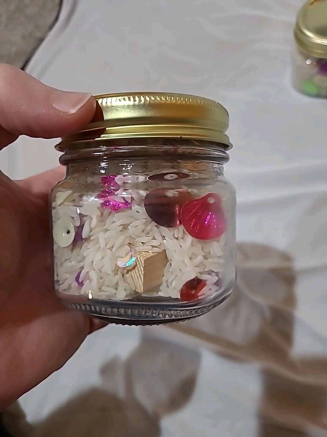 2 Pack of Homemade Sensory “I Spy” Jars