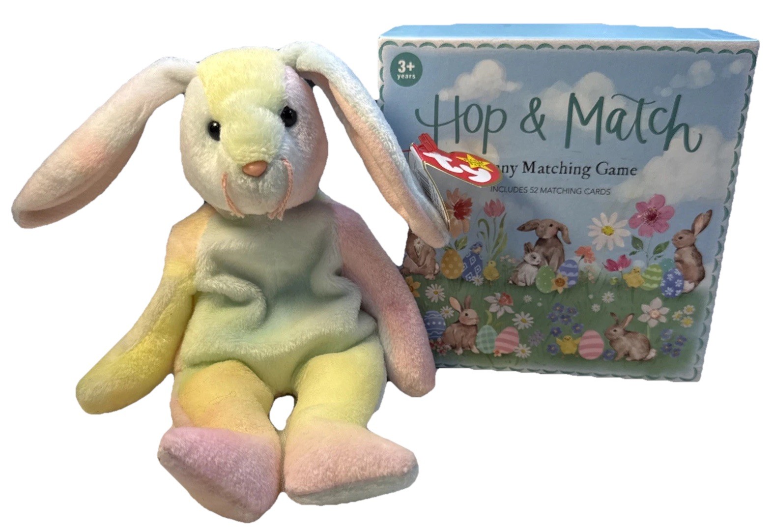 Children Hop & Match Bunny Matching Game 52 Cards Beanie Baby Bunny