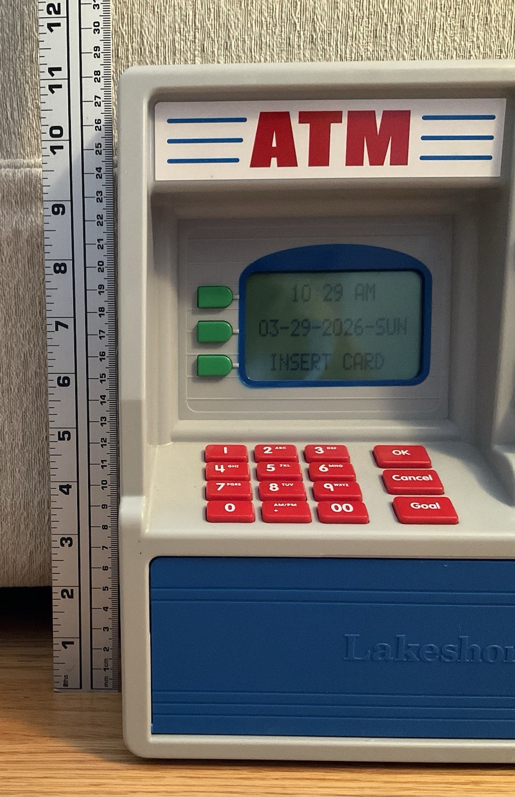 Lakeshore Learning Real Working ATM BANK w/ Card, Money, Instructions WORKING