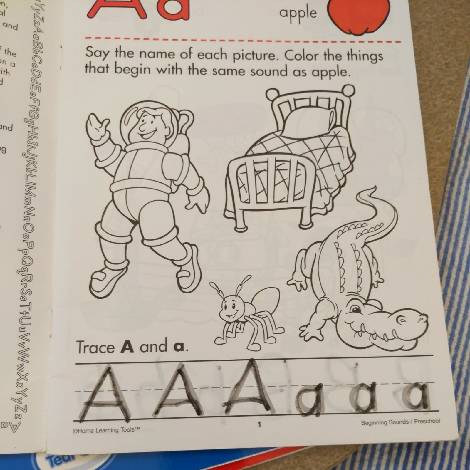 Preschool/Kindergarten Beginning Sounds Letters Numbers Phonics Workbooks (3)…