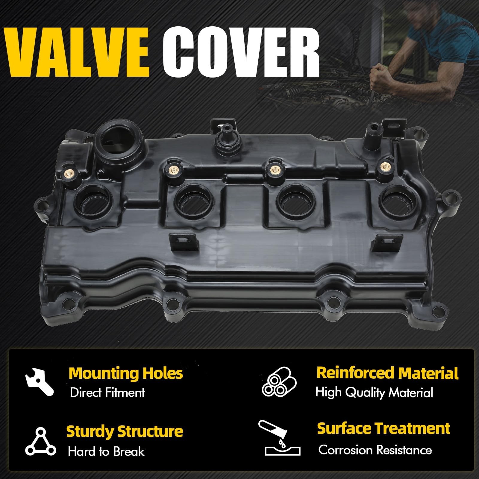 Engine Valve Cover Compatible with 2013-2018 Nissan Altima Rogue Murano 2.5L …