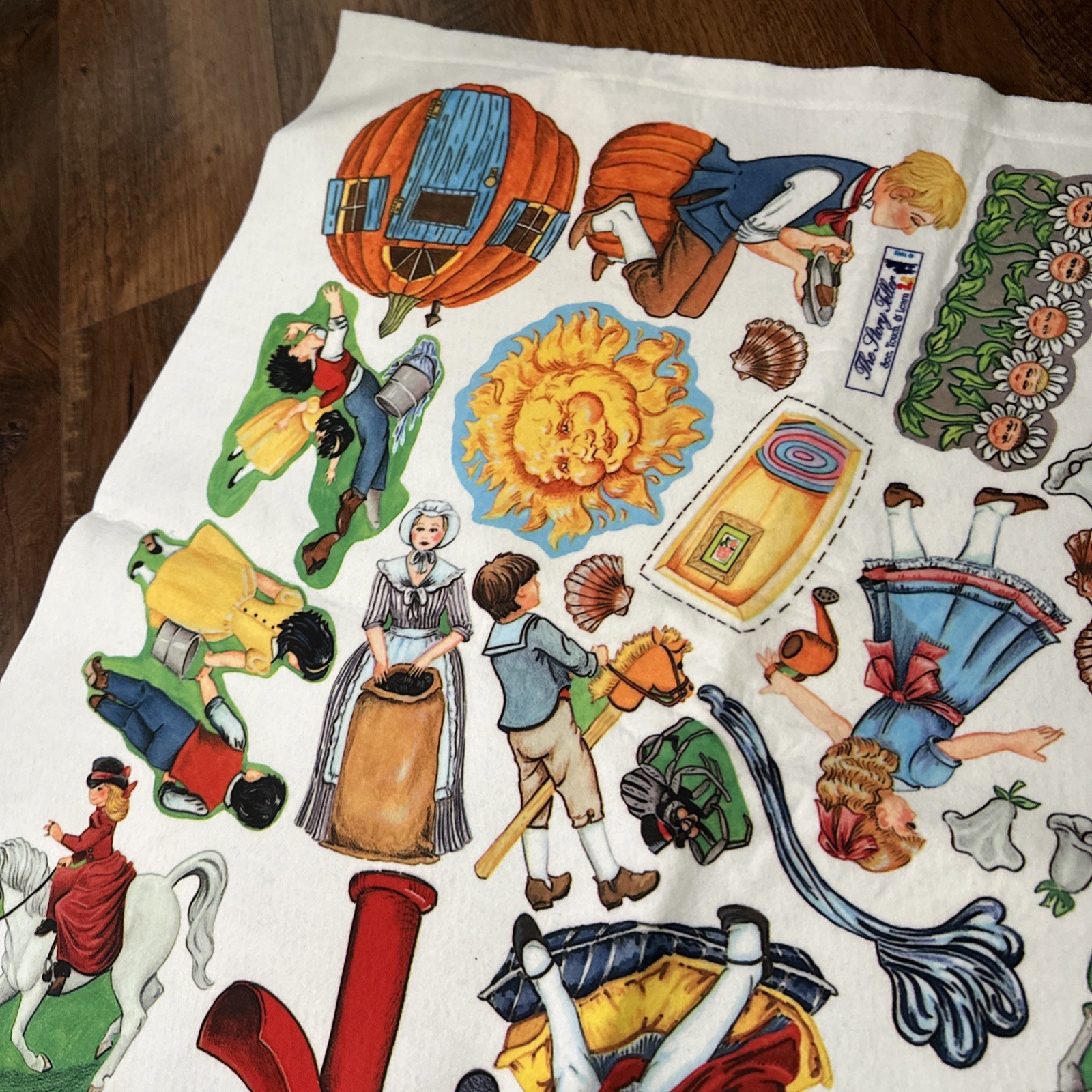 The Story Teller Felt 1993 Nursery Rhymes Uncut Flannel Board