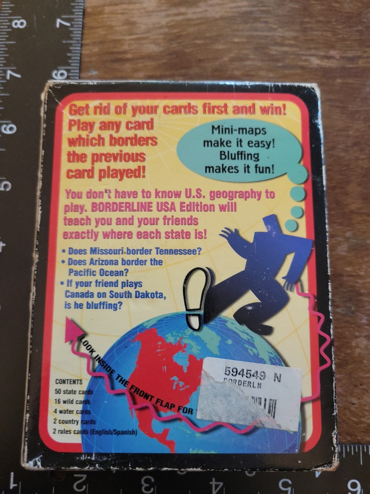 Borderline Games USA Edition Vintage Geography Card Game