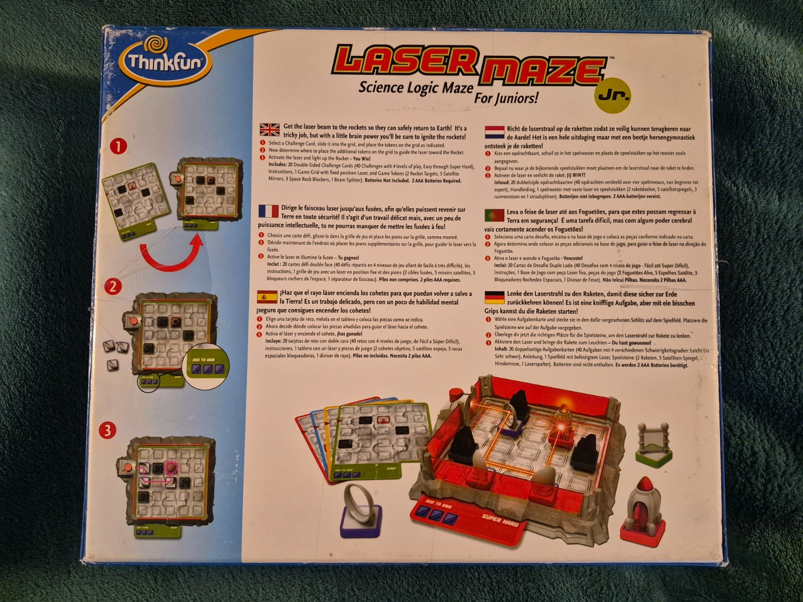 ThinkFun Laser Maze Jr Science Logic Maze Game Educational Toy Game