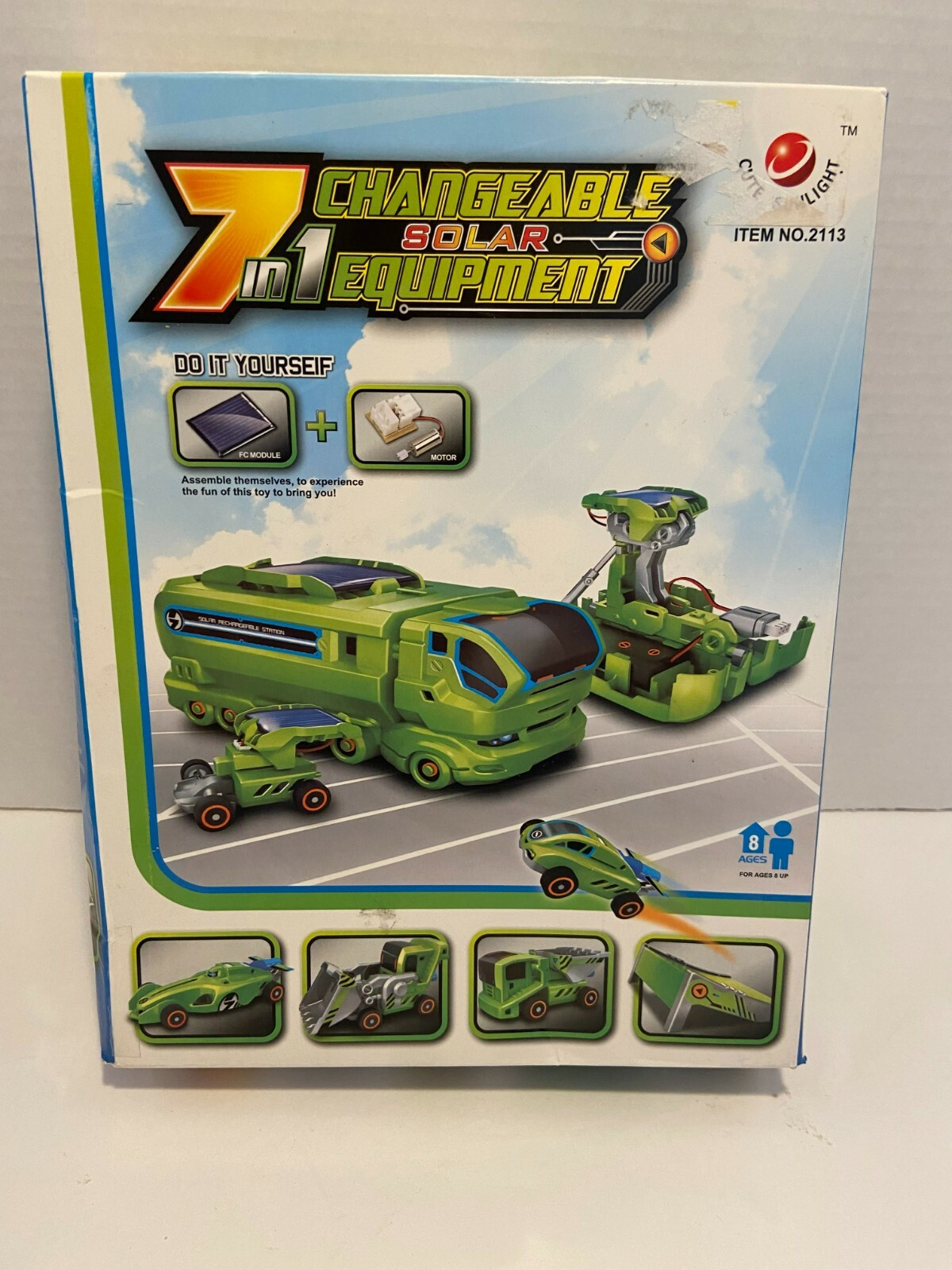 Aww-Smart 7 in 1 Changeable Solar power Equipment vehicle building science kit