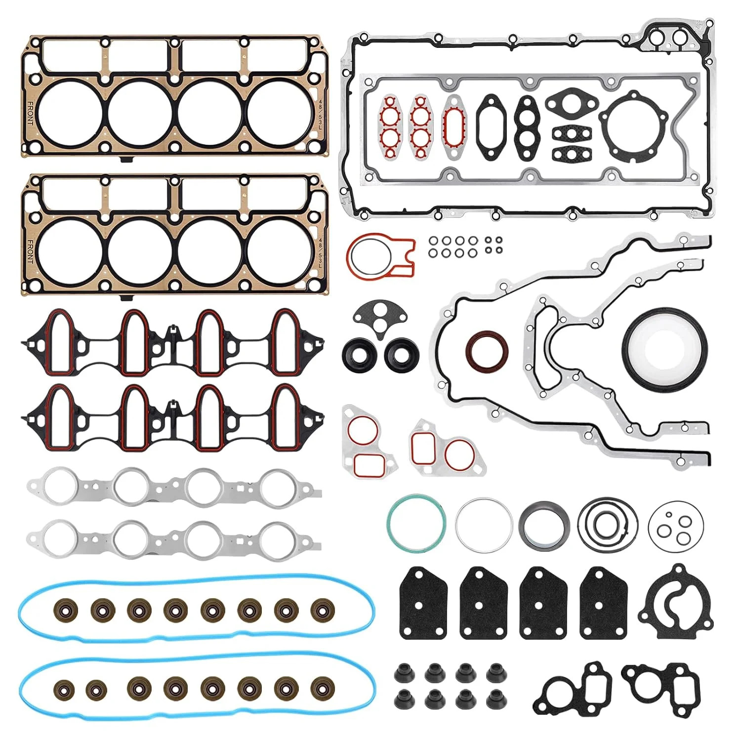 5.3 4.8 MLS Full Cylinder Head Engine Gasket Kit Compatible with 2002-2011 Chevy