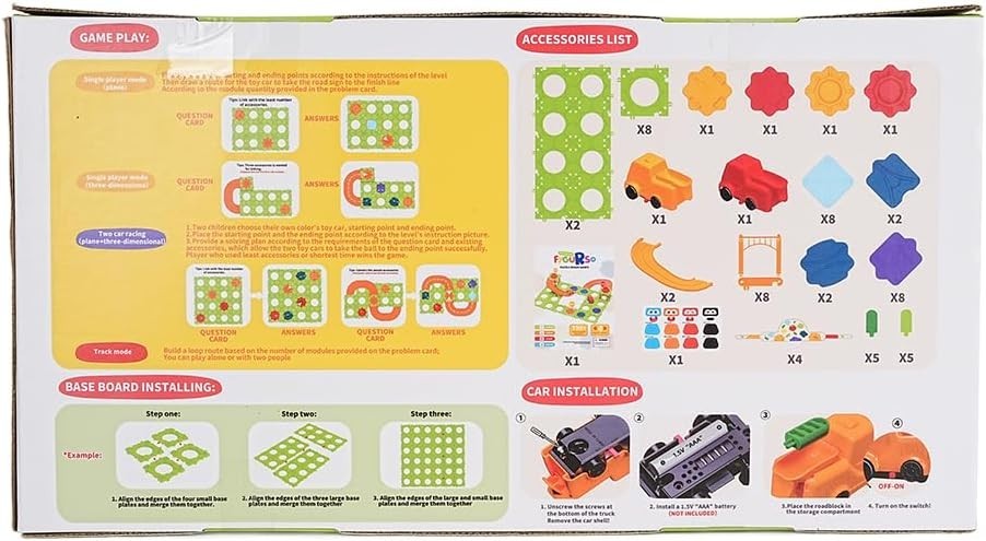 DIY STEM Board Games Kids Toys,Road Builder Educational Learning Toys for Kids