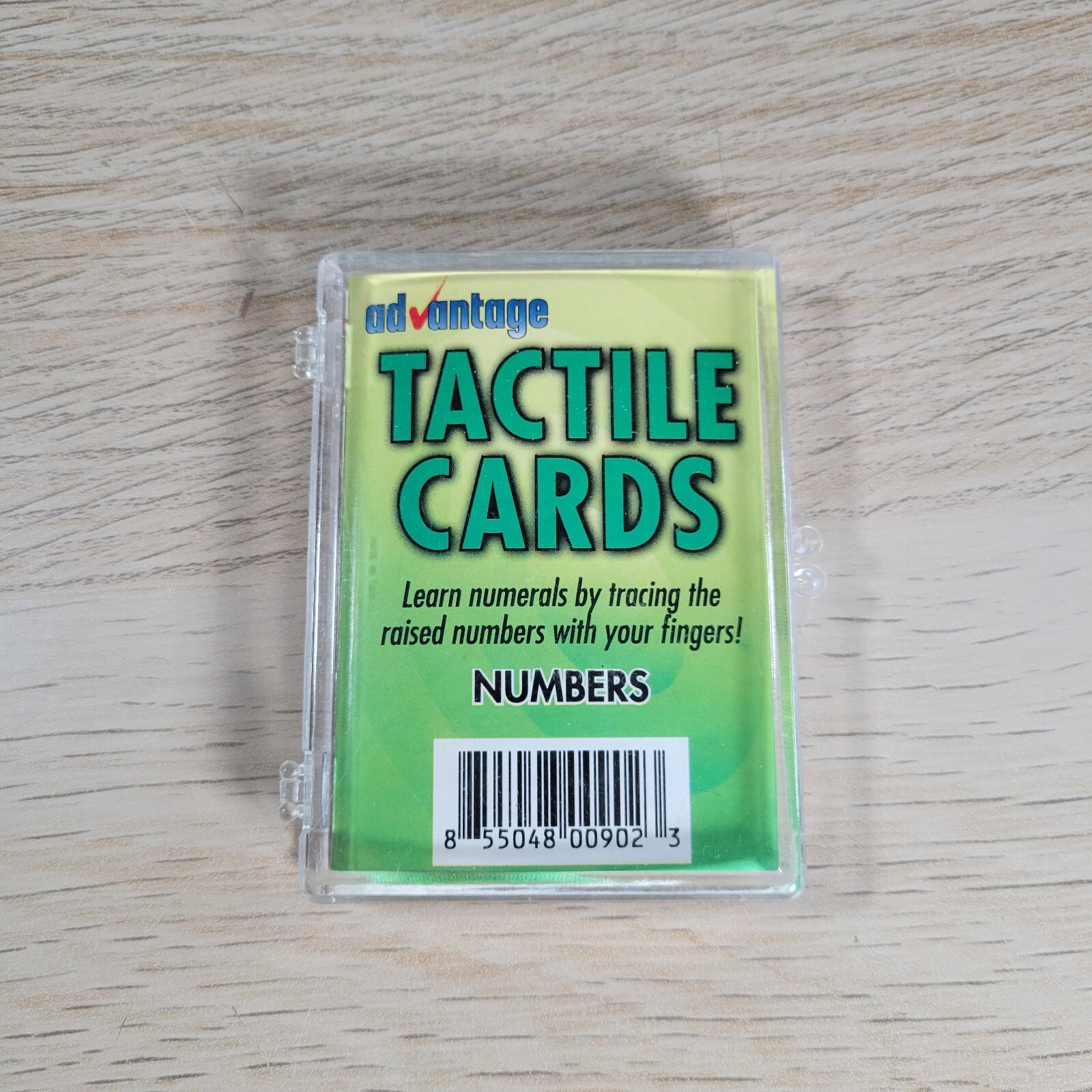 Advantage Tactile Cards Numbers 0 – 9 Tracible Raised Number Learning Flash Card