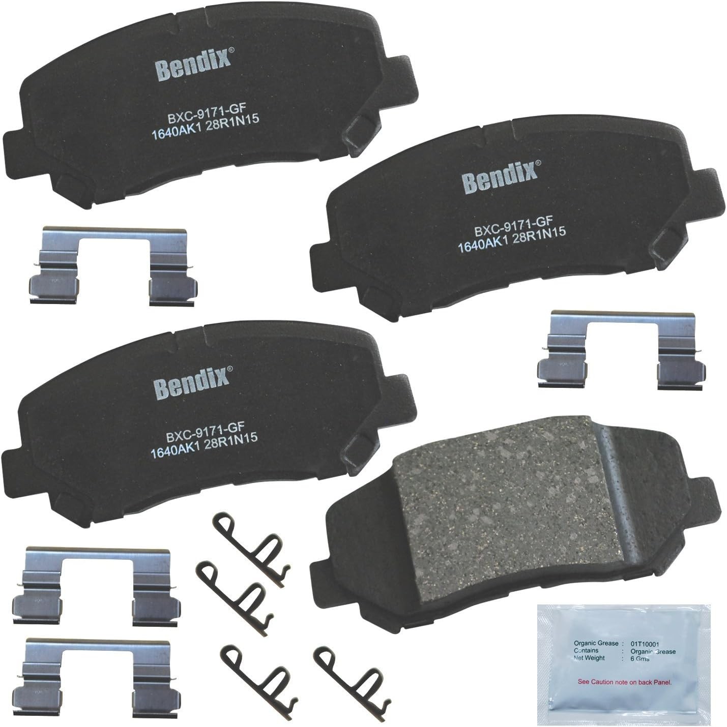 Bendix Priority 1 Ceramic Front Brake Pads Set For Jeep Cherokee 2014-2018
