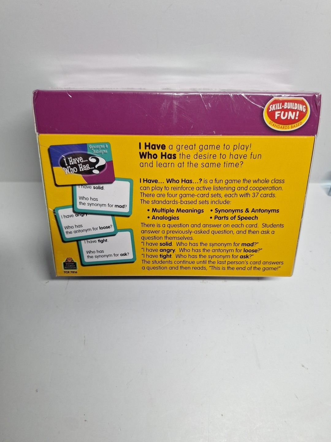 Teacher Created Resources I Have Who Has Language Arts Card Game – Grade 3-4