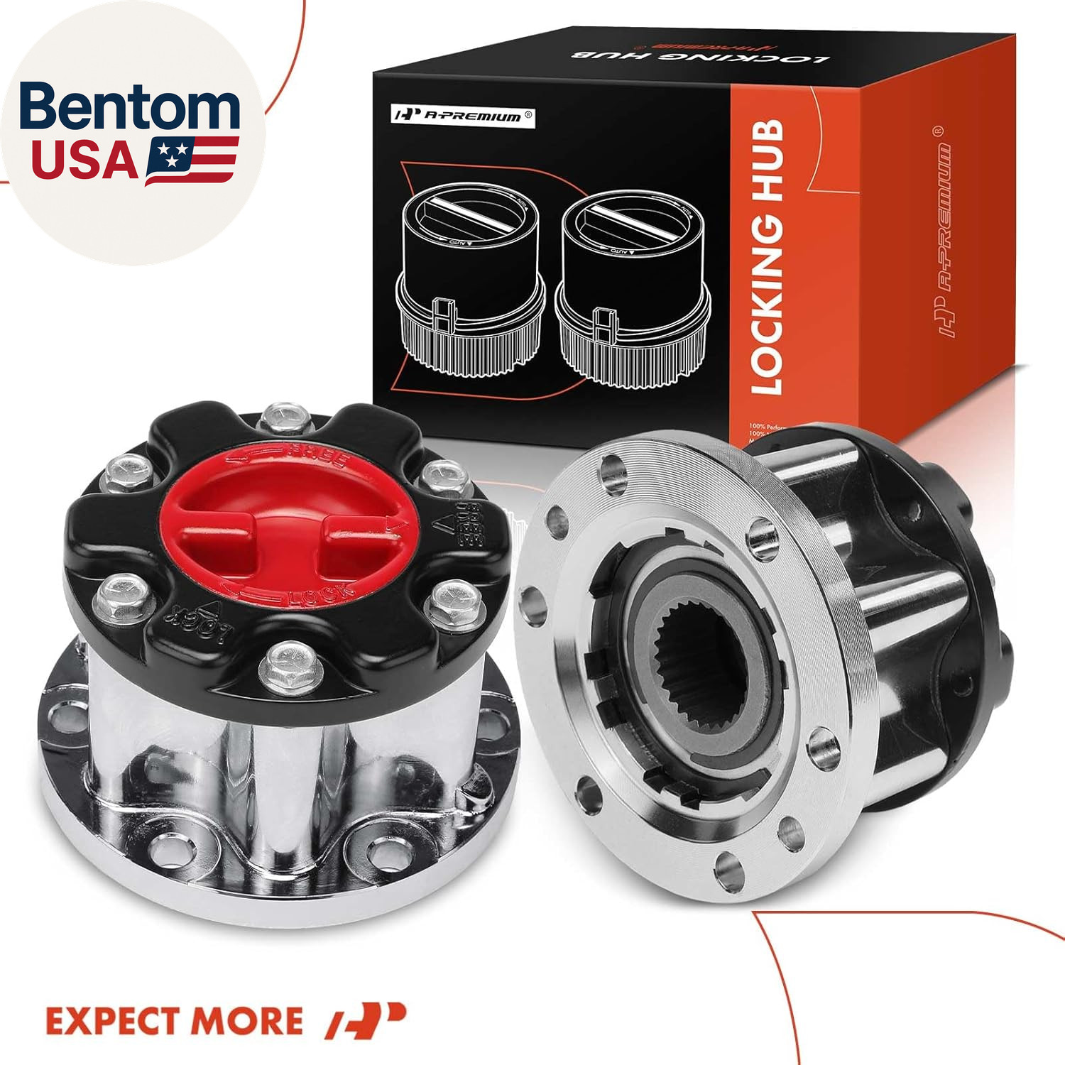4WD Manual Locking Hub Actuator Compatible with Toyota 4Runner/Pickup 1986-1995,