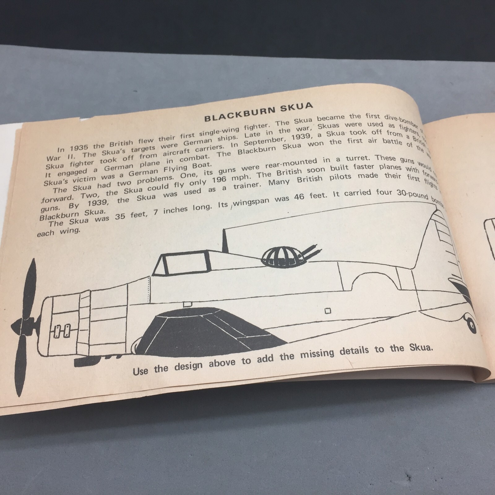 WWII Fighter Planes Kids Book John Patterson 1980 School Book Fair Learn To Draw