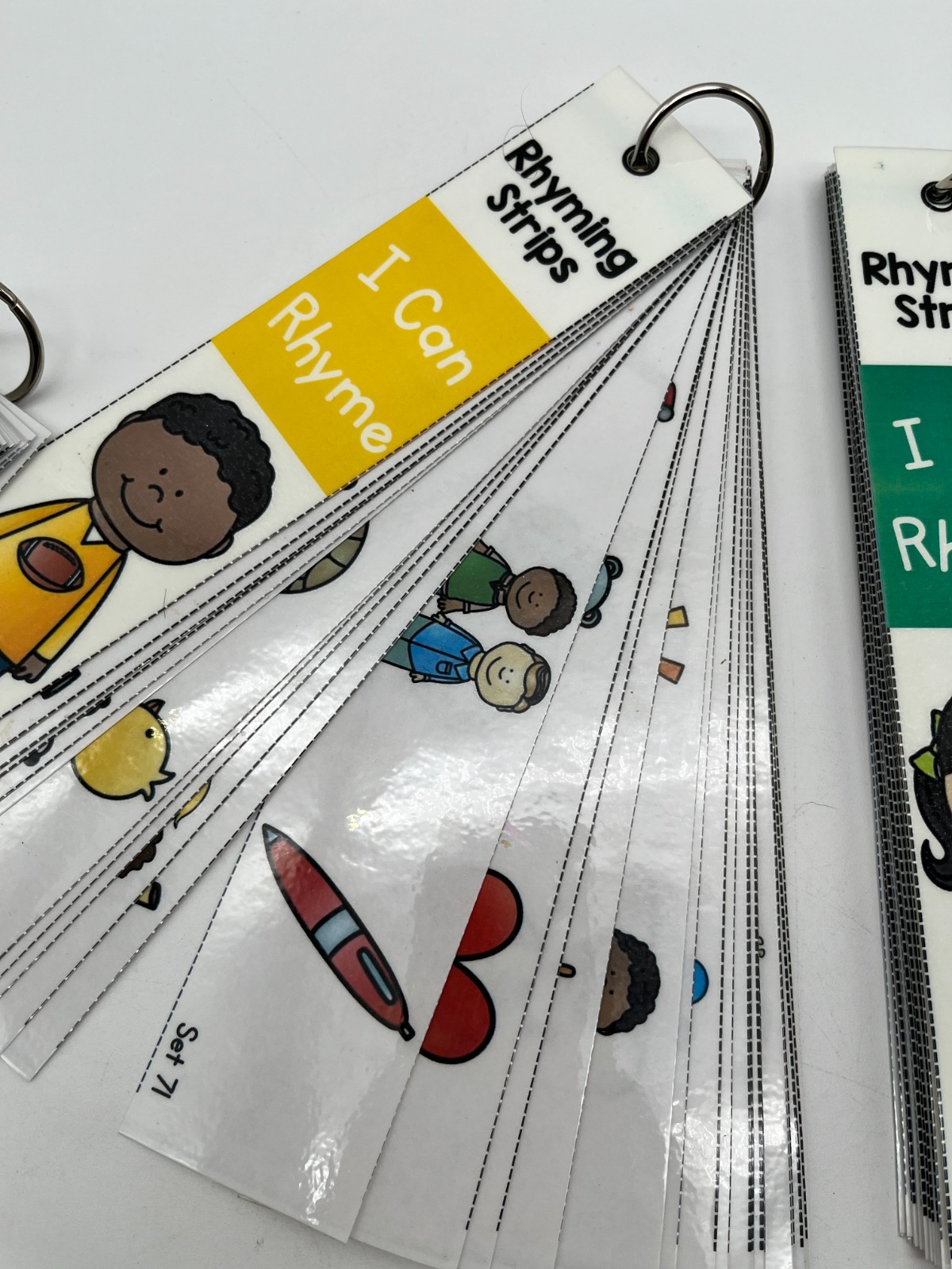 Rhyming Strips I Can Rhyme Literacy Center Task Cards 4 Sets Classroom