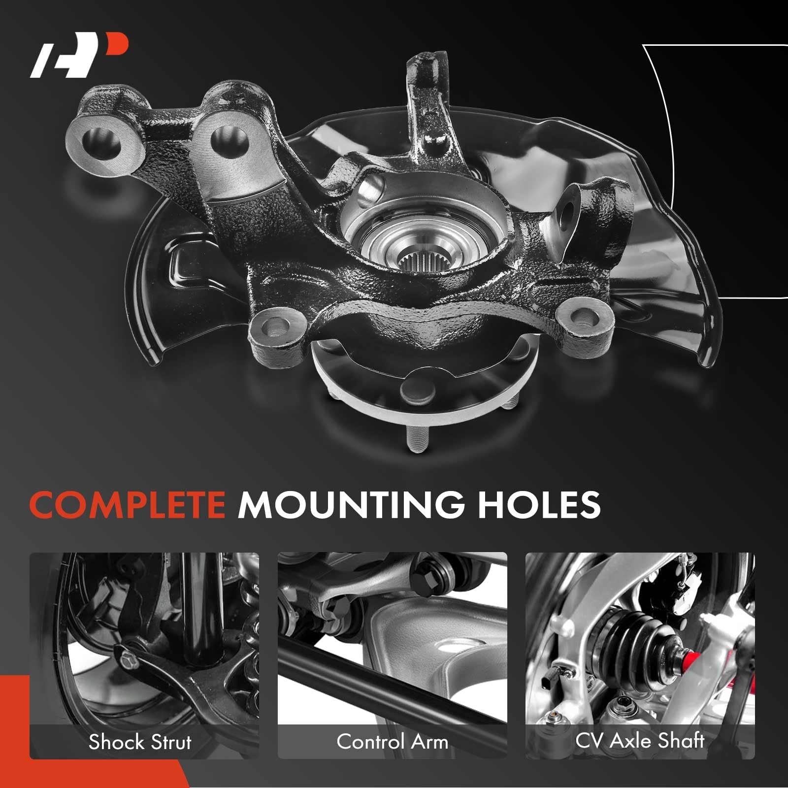 Toyota Corolla 2014-2018 Front Right Passenger Steering Knuckle Hub Bearing