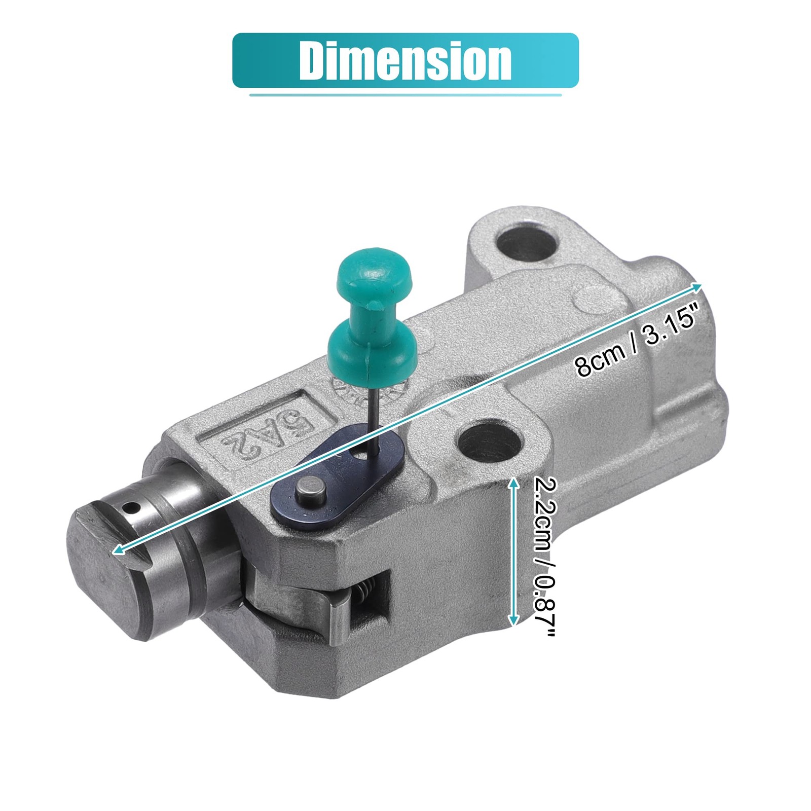 X AUTOHAUX Cam Chain Tensioner for Honda Accord Civic CR-V 3.15″, Silver Tone