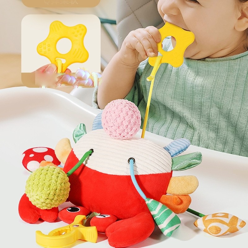 Bright Developmental Cloth Mobile Plaything Easy Installation Infant Visual