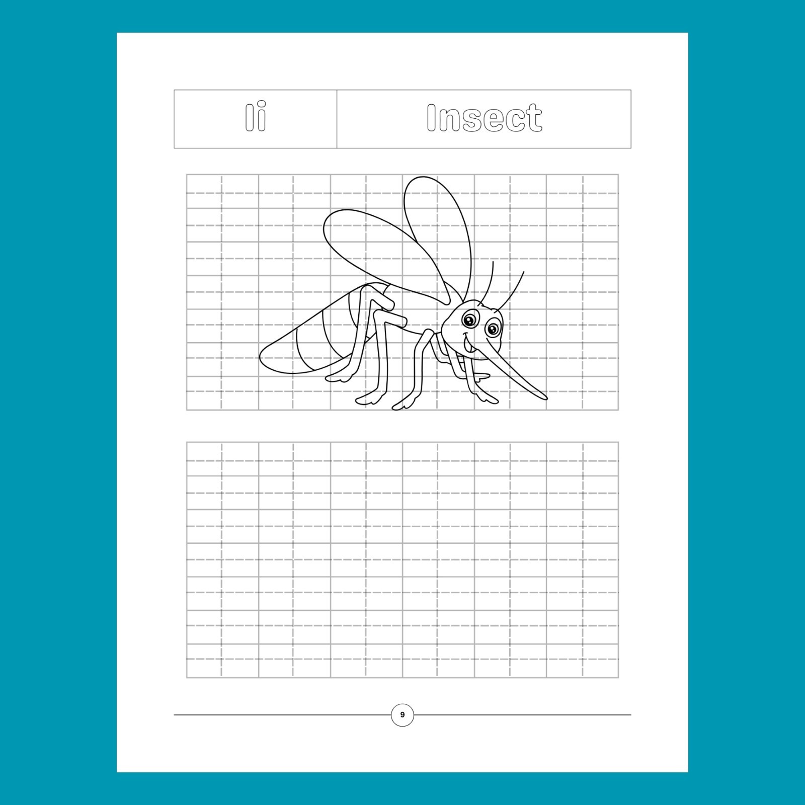 Printable Alphabet Handwriting and Drawing Practice Worksheets for Kids