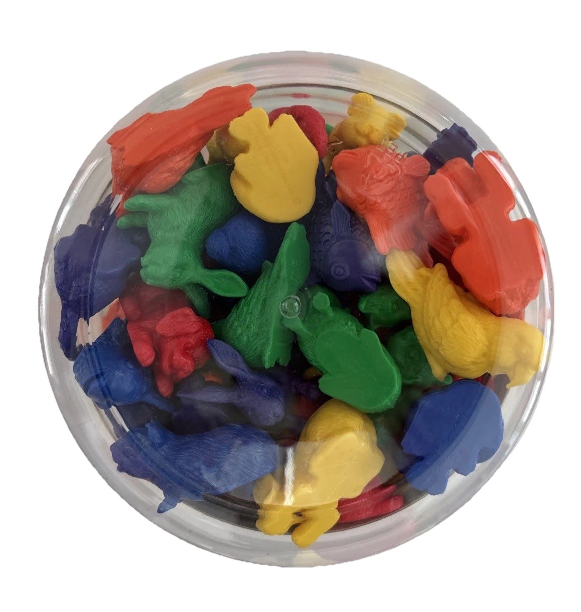 Learning Resources Pet Figure Counters – 6 Shapes, 6 Colors – 72 Pieces