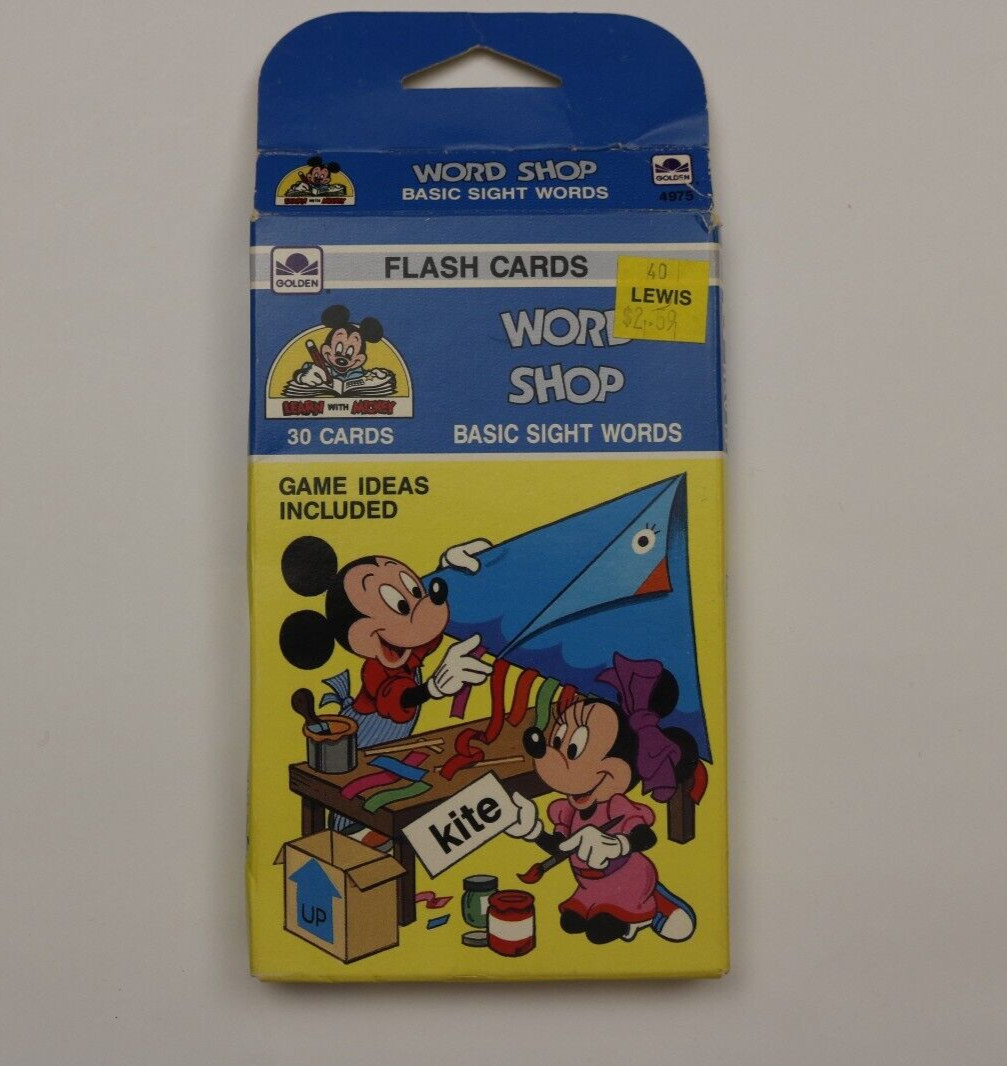 Vintage GOLDEN STEP AHEAD Phonics Flash Cards (1989)