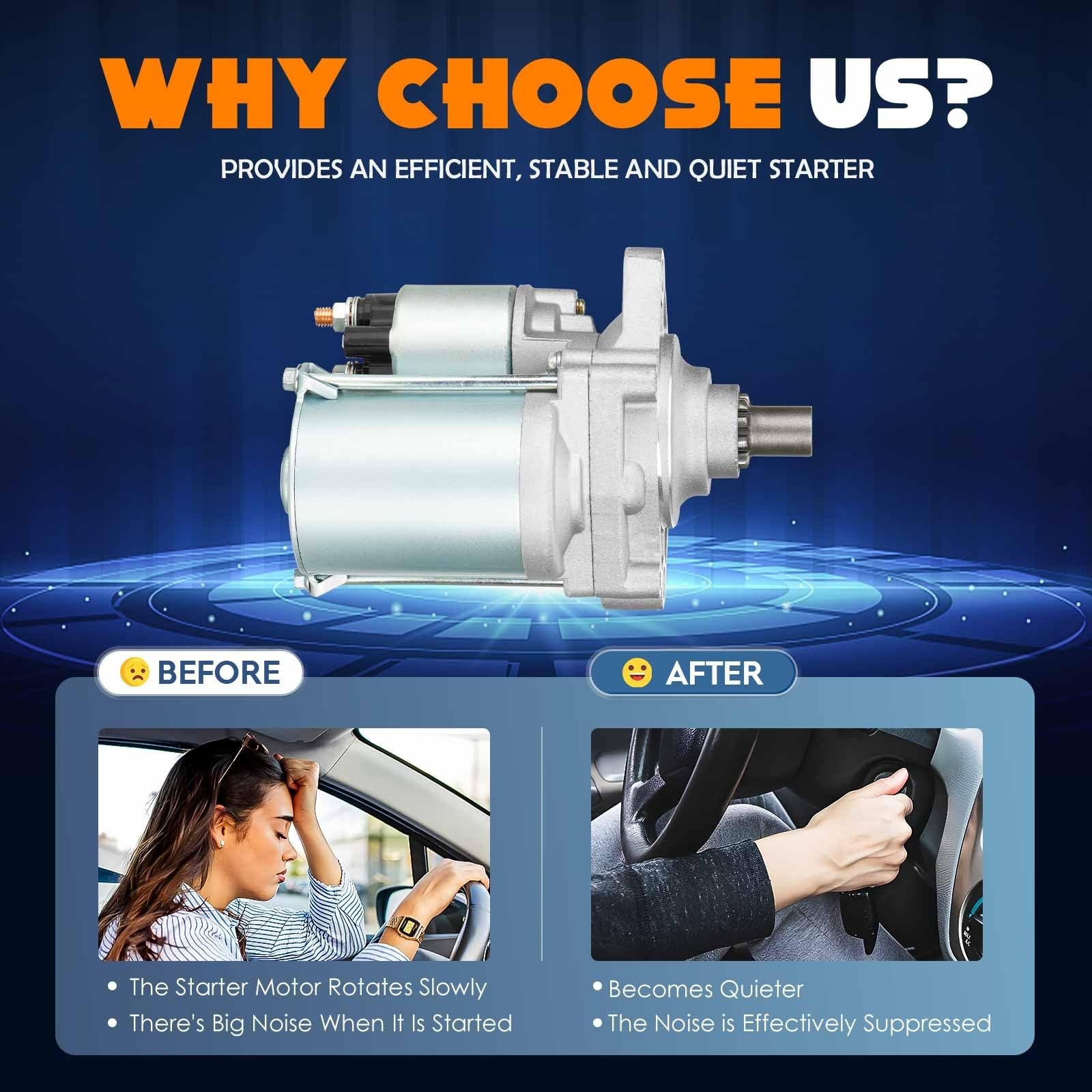 New Starter Fit for Honda Accord 96-97 2.2L, 98-02 2.3L, Fit for Acura CL 97 …