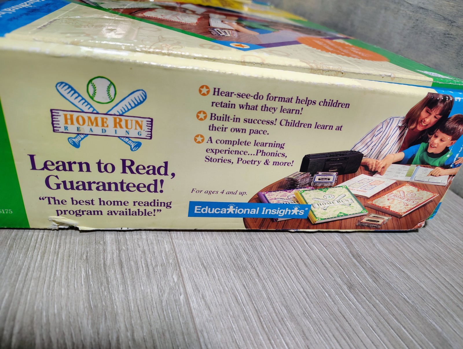 Learn to Read Program by Educational Insights 4+ Home Run School Workbooks Tapes