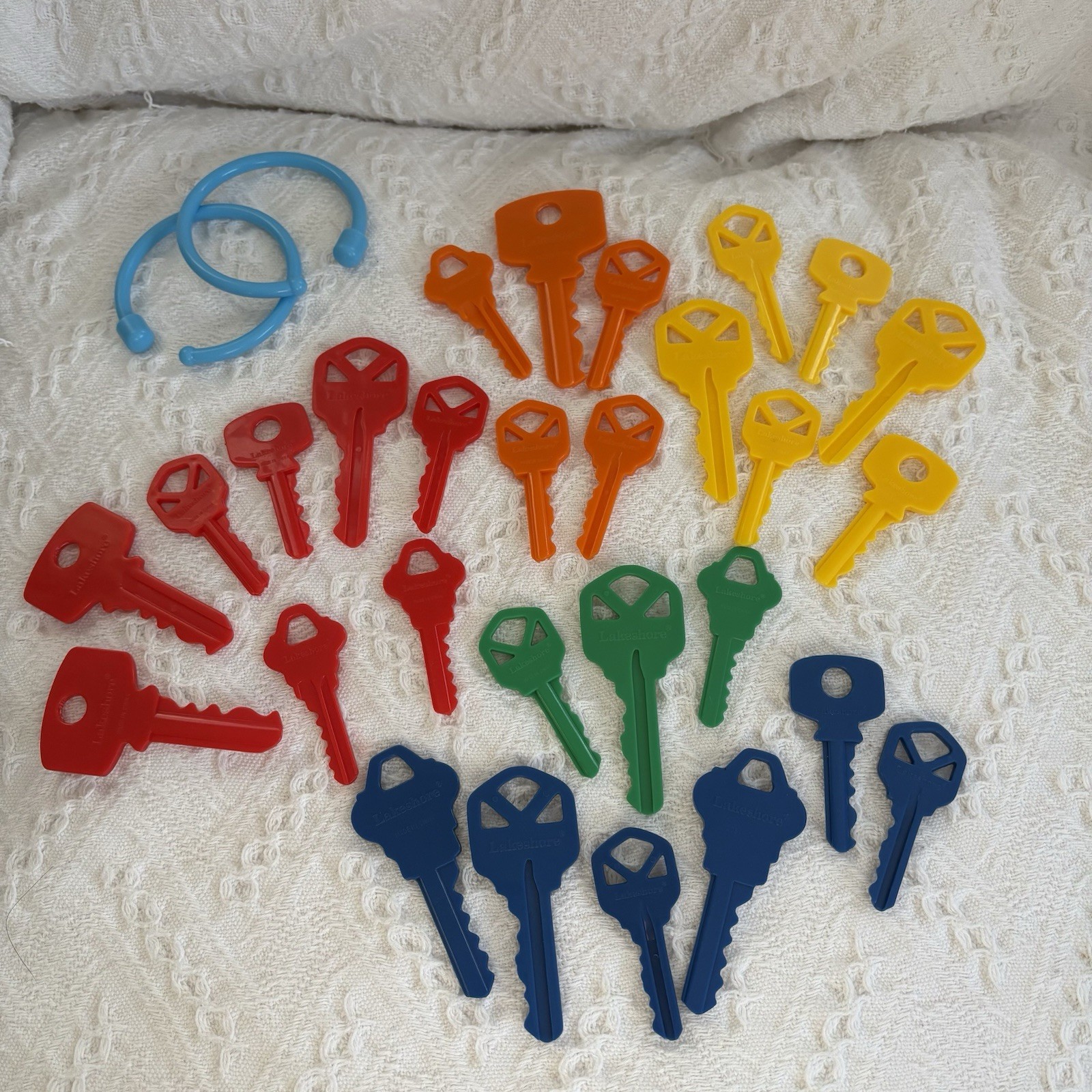 Lakeshore Lacing Counting Keys For Toddlers Fine Motor Preschool Educational Toy