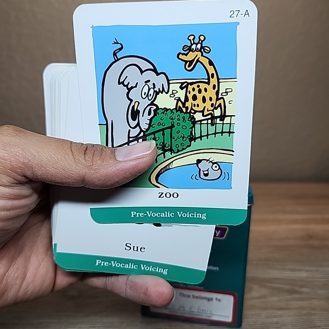 Webber Phonological Awareness Speech Voice Vocabulary 128 Cards Deck