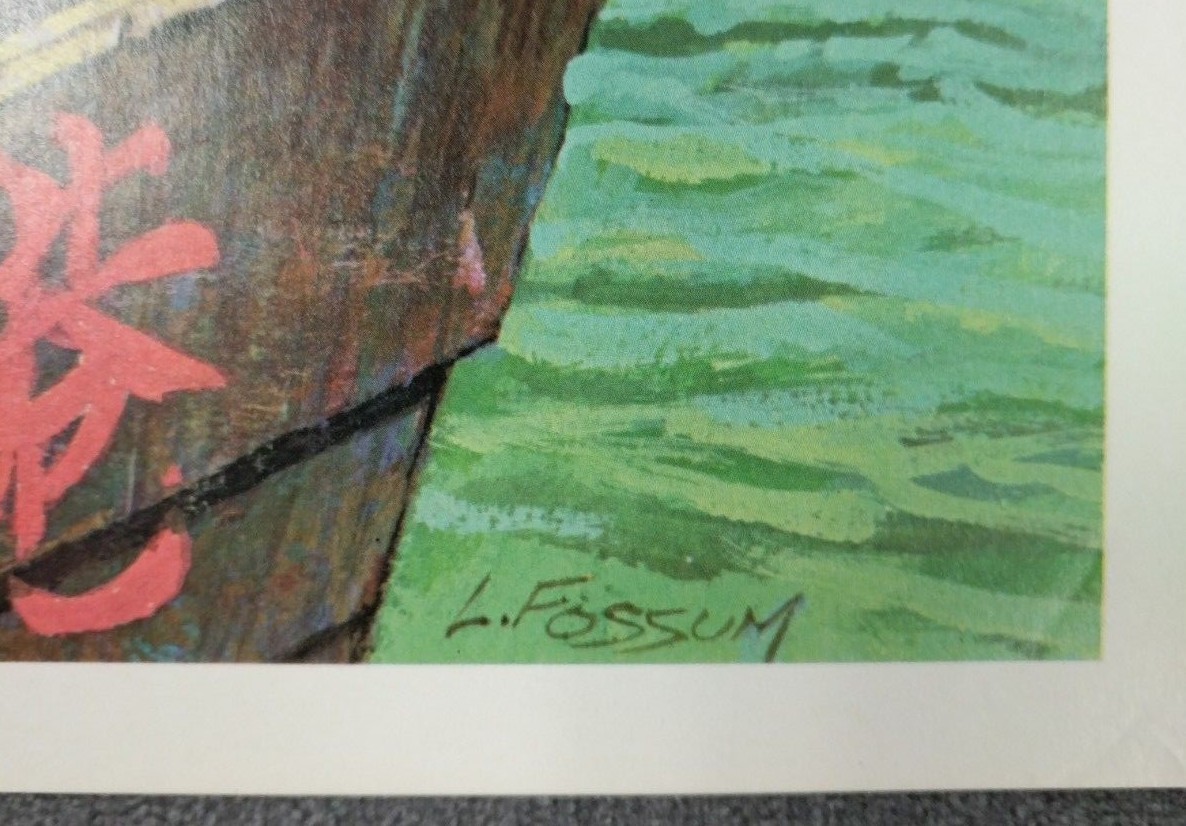 Peabody Fossum Vintage Jungle Wild Animals & Pirates 1966 School 2 Poster Lot #4