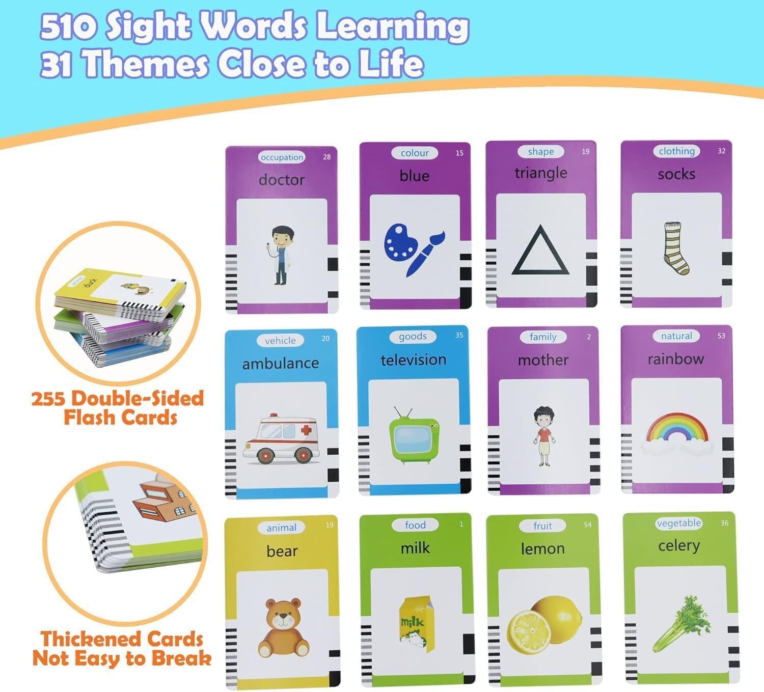 Child-Friendly Talking Flashcards – Enhance Spanish & English Skills 3-8 Years