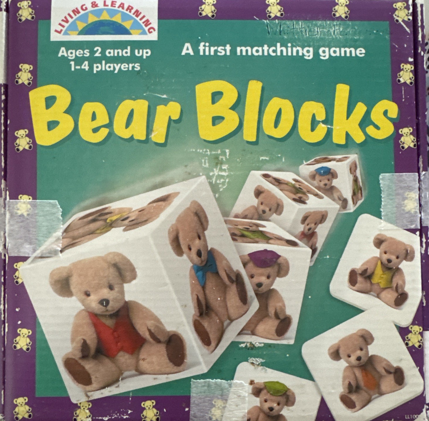 Bear Blocks A First Matching Game Educational Preschool Homeschool 2+