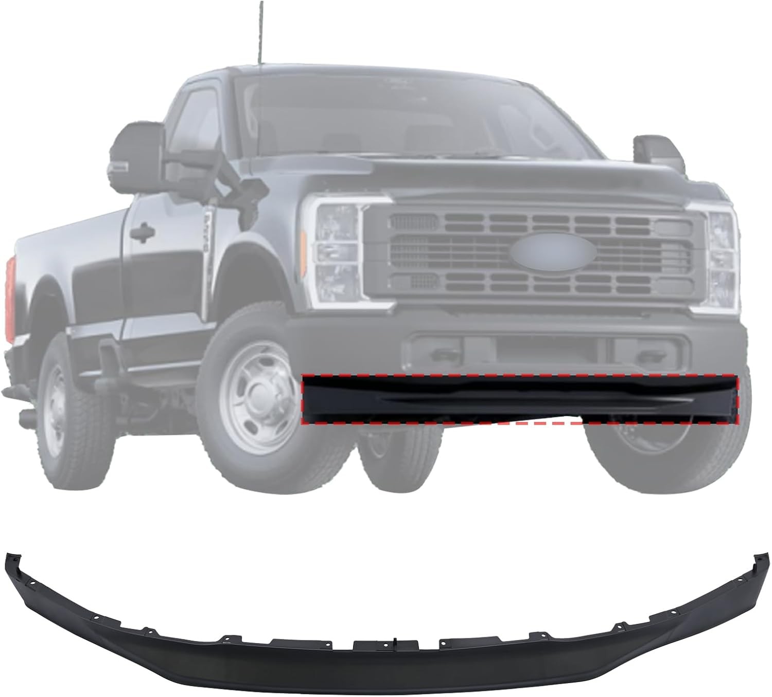 Front Bumper Lower Valance for Ford F250 F350 2023
