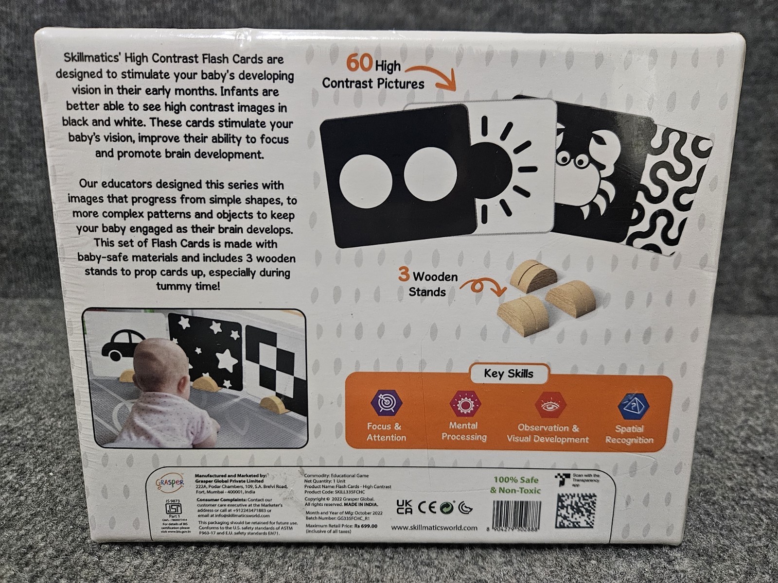 Skillmatics HIGH CONTRAST Flash Cards