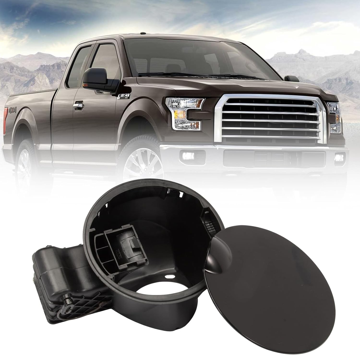 Fuel Filler Door Housing & Cap Kit for 2004-2008 Ford F150 & 2006-2008 Mark LT