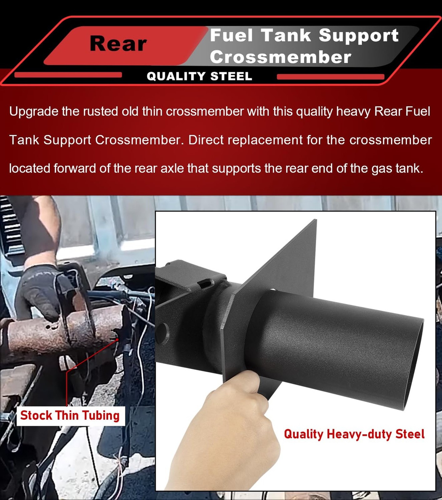 Rear Fuel Tank Support Crossmember Fit for 1999-2006 Chevy Silverado and GMC …