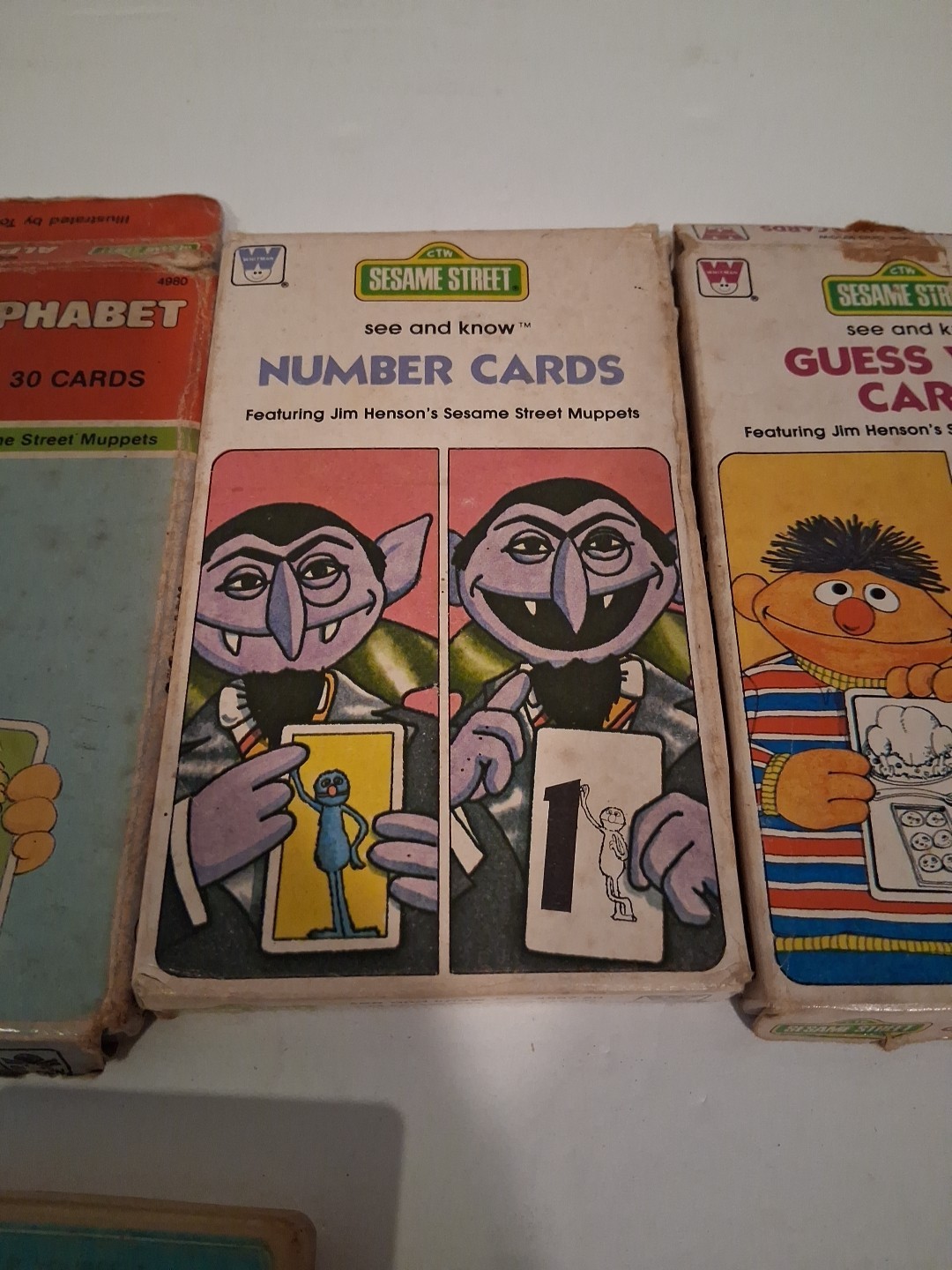 Lot Of Sesame Street Flashcards Words Alphabet Numbers Guess Who (14)