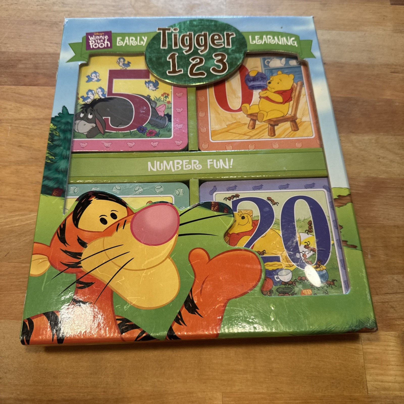 Disney Early Learning Tigger 123 Number Cards 0-25(missing #19)