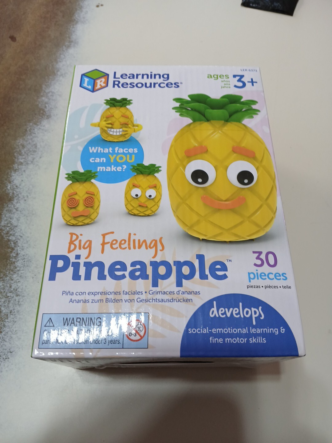 Learning Resources Big Feelings Pineapple Social-Emotional Learning Faces