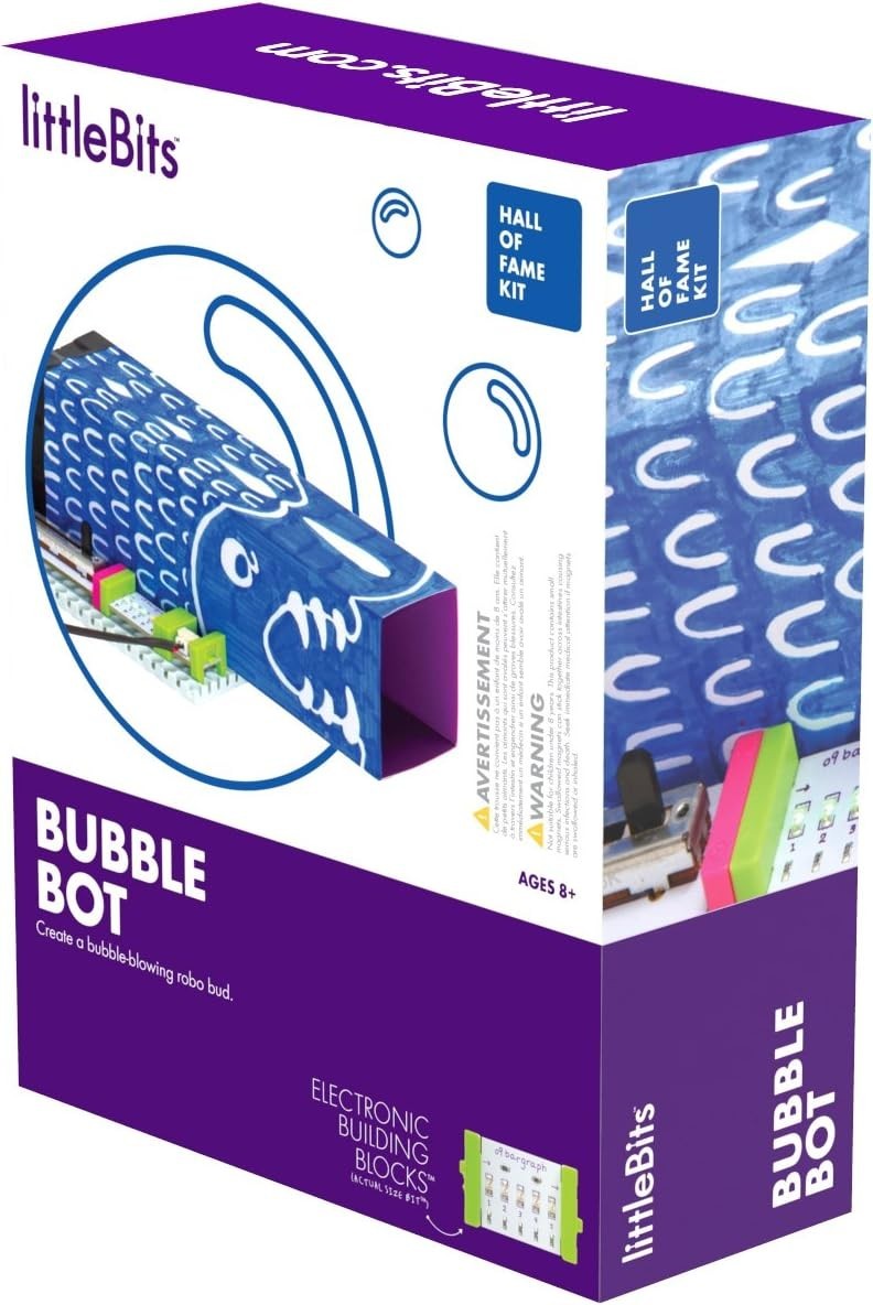 littleBits Hall of Fame Bubble Bot Starter Kit, Purple