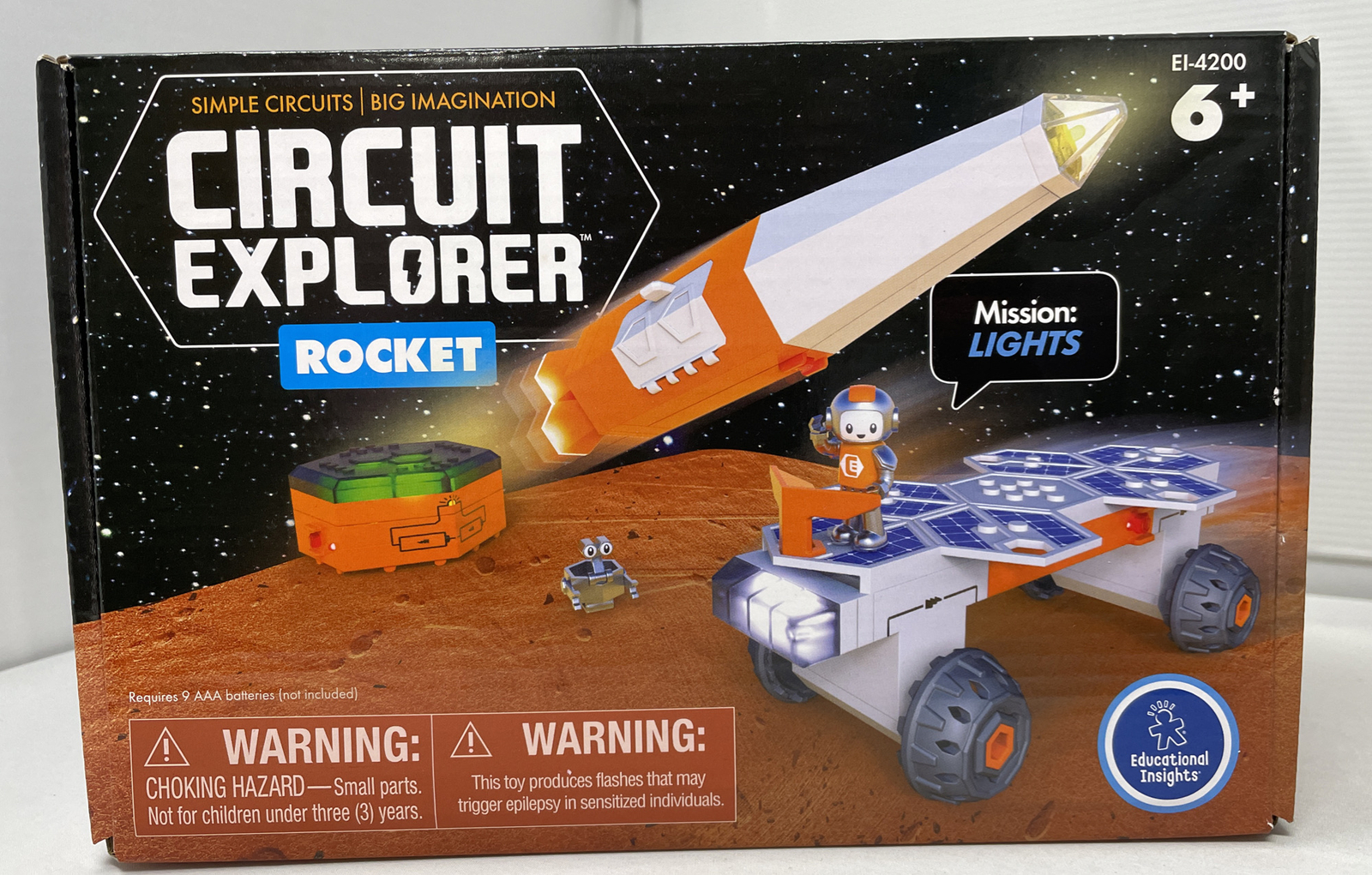 Circuit Explorer Rocket Ship Space Toy, Building Set, STEM Toys, Christmas NOB