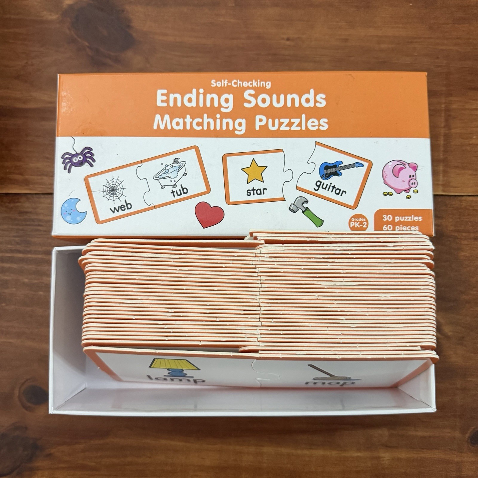 Beginning Sounds & Ending Sounds Matching Puzzles Homeschool Phonics Reading