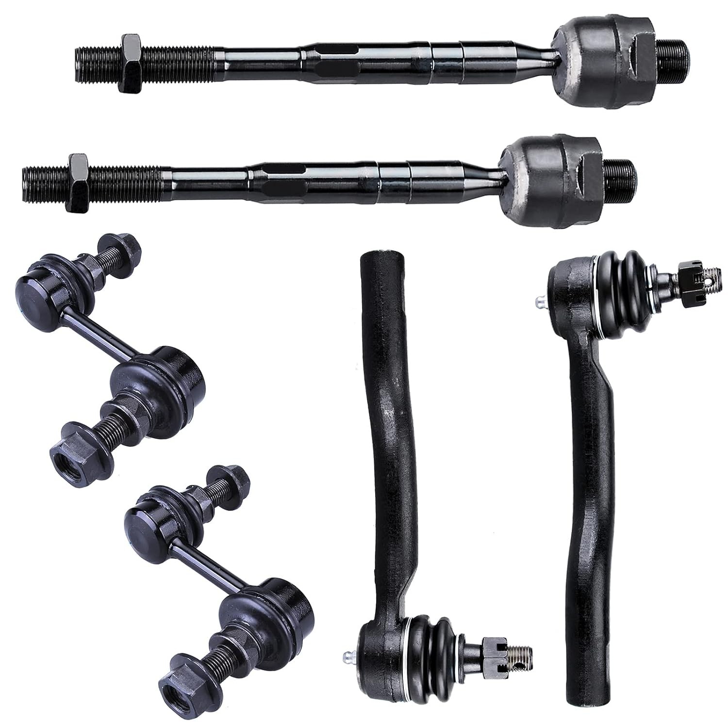 Front Sway Bar Link + Inner and Outer Tie Rods FITS for Dodge Caliber 2007-2012,