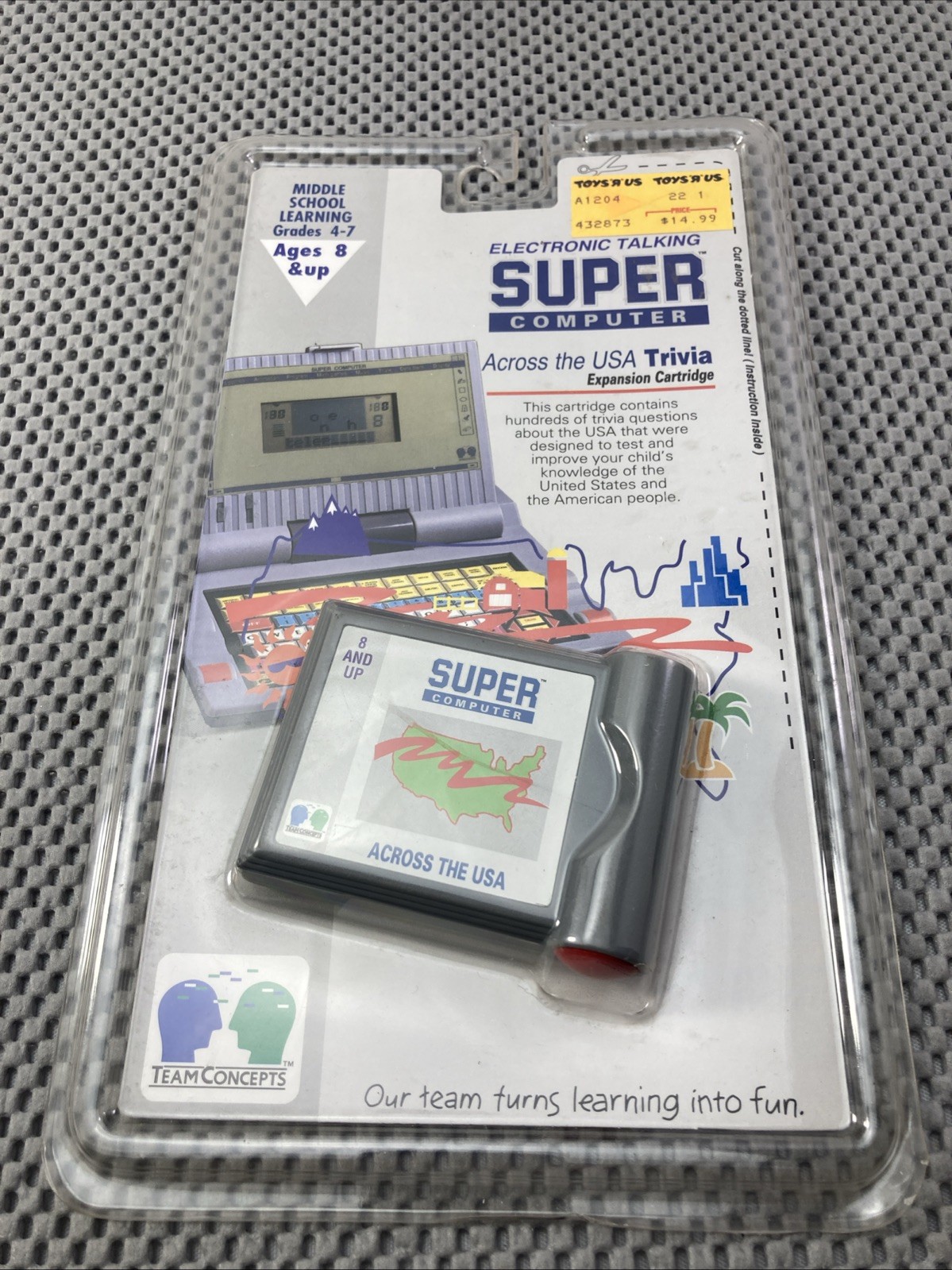 NEW SEALED Electronic Talking Super Computer Across the USA Trivia Cartridge